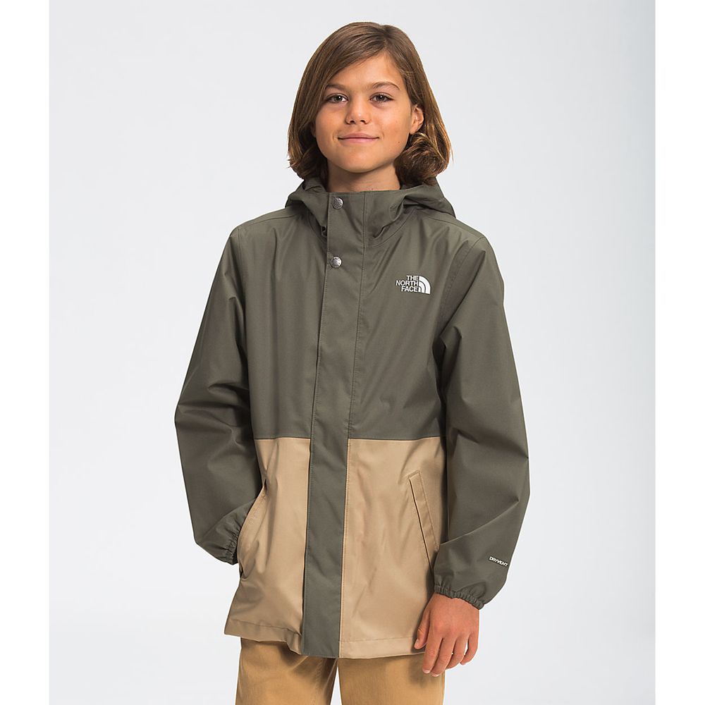 The North Face Parka Boys Australia - The North Face Dryvent™ Mountain Snapper Green Mountain (YBD-7